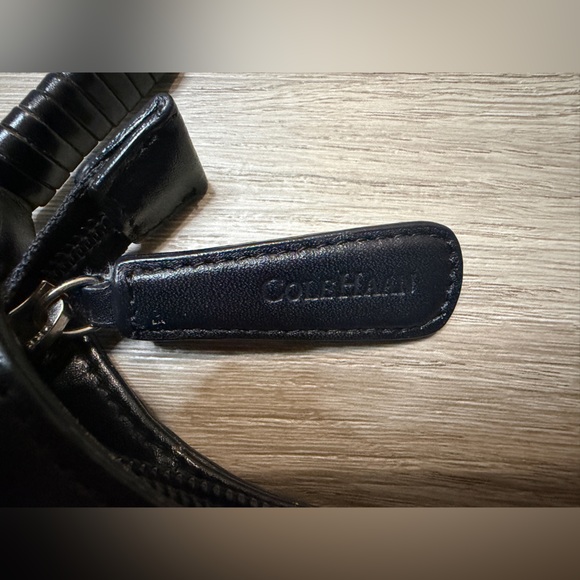 Cole Haan Black Woven Leather Bag - Picture 2 of 7